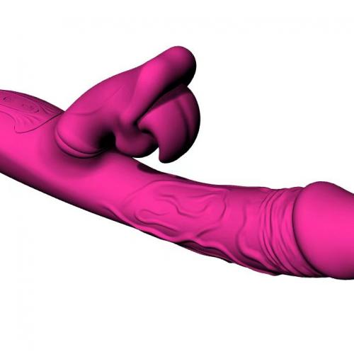 JT-VV2423 Poseidon Oral Vibration & Swinging Dildo